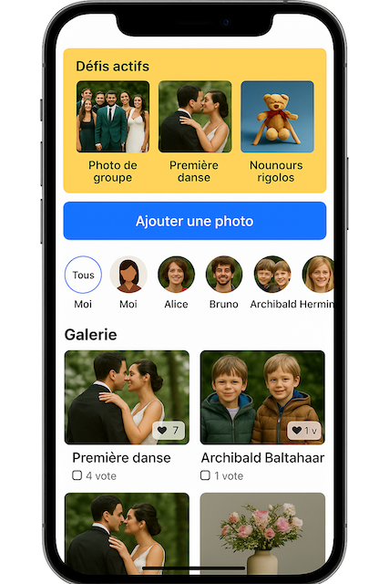 Application EventPlay sur mobile